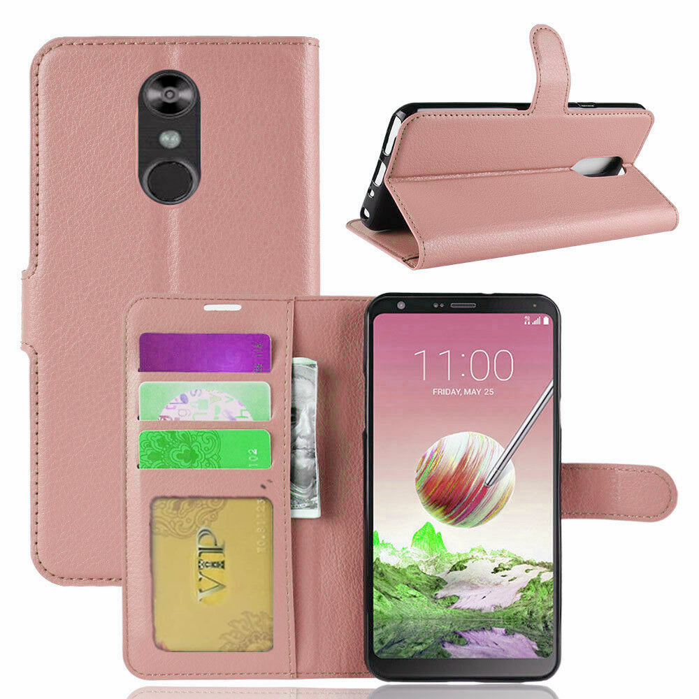 Étui portefeuille en cuir Folio pour LG Q Stylo Plus / Stylo 4 Étui portefeuille en cuir Folio pour LG Q Stylo Plus / Stylo 4